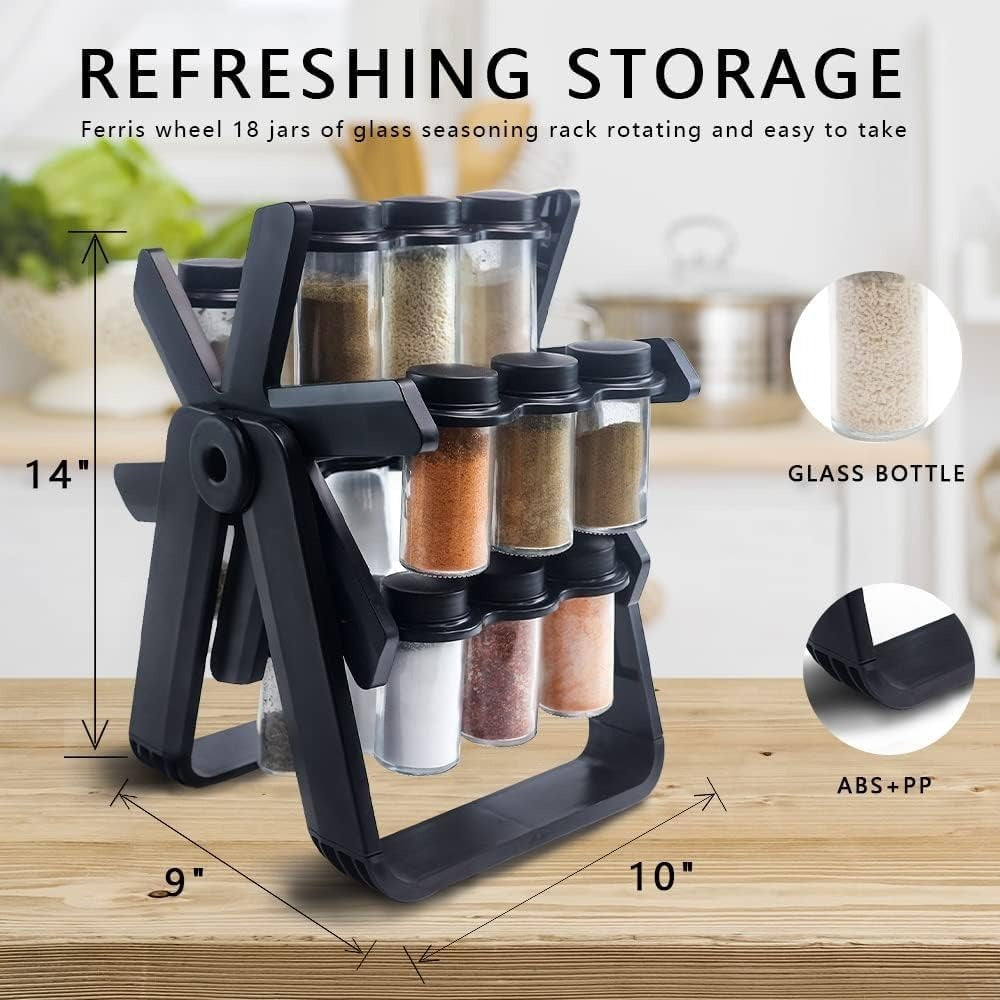 🧂 18 Jar Rotating Spice Rack